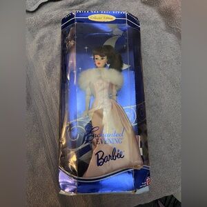 1996 Hallmark Barbie Enchanted Evening Doll:  in Pink and White - vintage